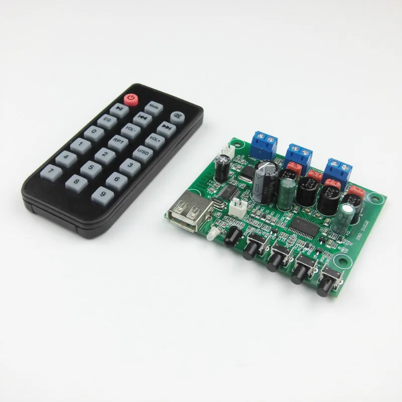 TPA3130 Bluetooth Amplifier Board 15W*2 Stereo Audio Amplifier Support U Disk AUX Desktop Home Sound Theater