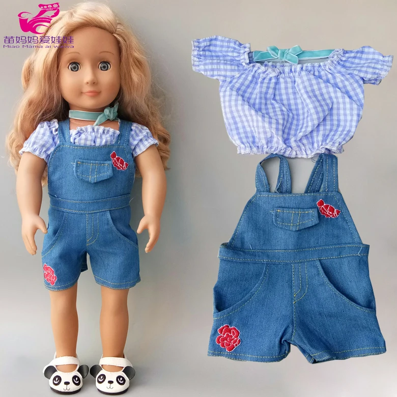 43 см reborn baby Dolls одежда брюки рубашка зеленая летняя юбка 18 &quot45 Девочка Кукла