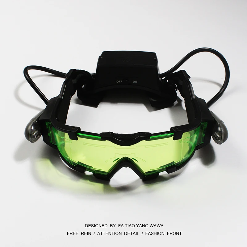 

With lamp! It shines at night! Sand proof goggles
