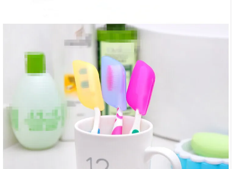 3 шт. портативные Чехлы для зубной щётки|Наборы аксессуаров ванной| |