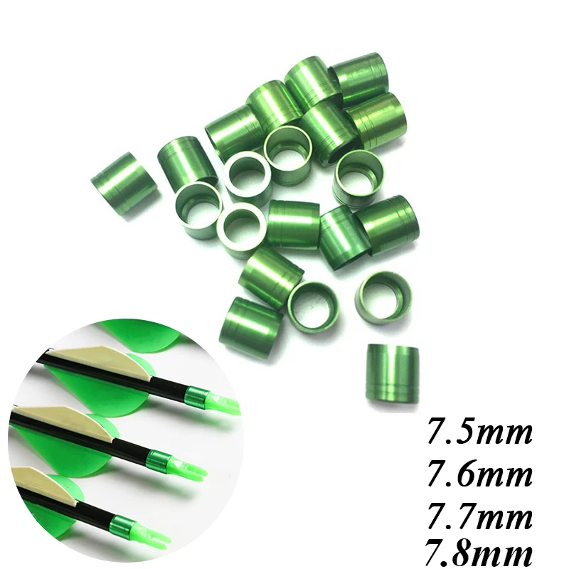 New Color Archery Collars Explosion-proof Arrow Ring Arrow Accessory Sets for 7.3-8.0mm Out-Diameter Shaft Ring 50pcs arrow shaft protector ring