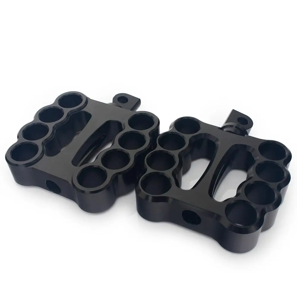 BIKINGBOY Wide Fat Rotated Control Footpegs Foot Pegs For Harley Davidson Dyna FXDF FXD FXDB FXDLS FXDX FXDC XL 883 1200 C R H