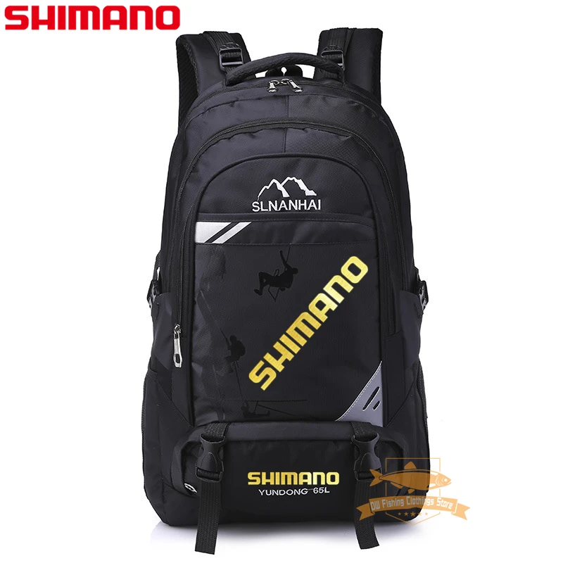 SHIMANO Fishing Bag Waterproof Wear-resisting High-capacity Backpack Outdoor Sport Travel Camping Hiking Mountaineering | Спорт и