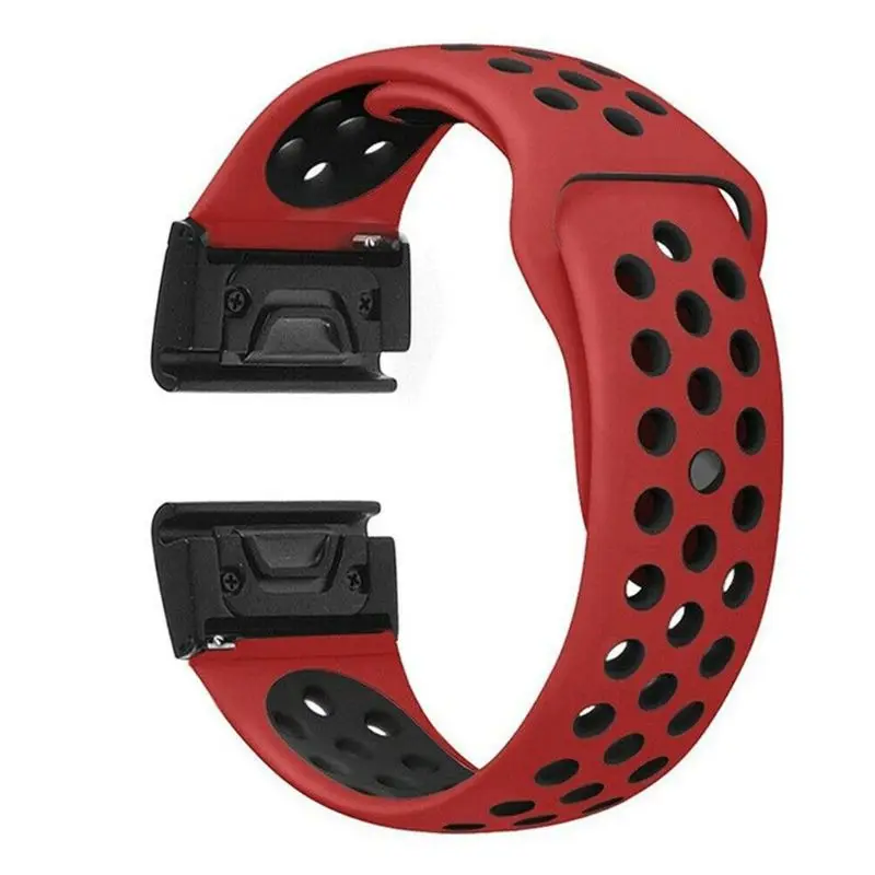 E Мягкий силиконовый ремешок для часов ударопрочный ремешок для Garmin Fenix 6/6X Смарт-часы аксессуары - Цвет: E