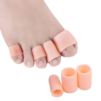 

10pcs Toe Protector Corns Toe Cover Toe Sleeve Pain Relief Gel Toe Cap Foot Care Tools