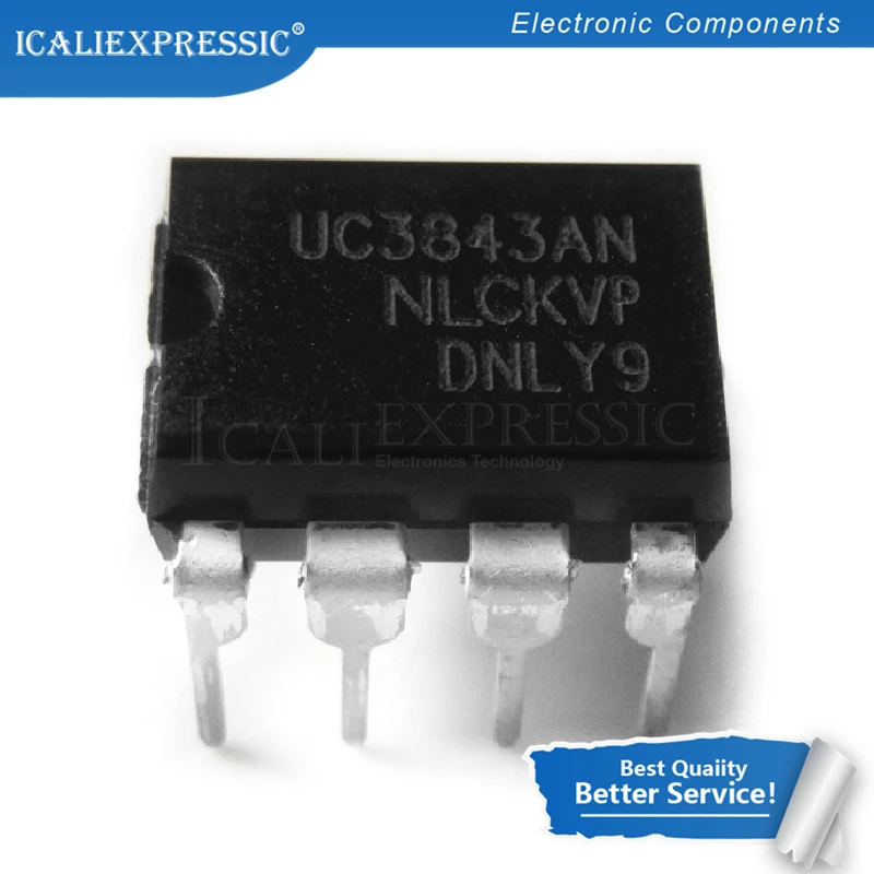 10 шт. UC3843AN DIP8 UC3843A DIP UC3843 3843AN DIP-8 UC3843B Новый и оригинальный IC | Электронные
