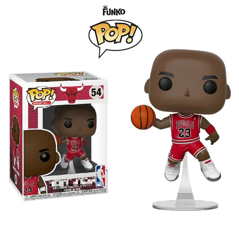 FUNKO POP Basketball All-Star Майкл Джордан Джеймс Коби Стивен Карри Кайри Ирвинг Джон настенная экшн-картина для фанатов модель игрушки - Цвет: 54 withbox