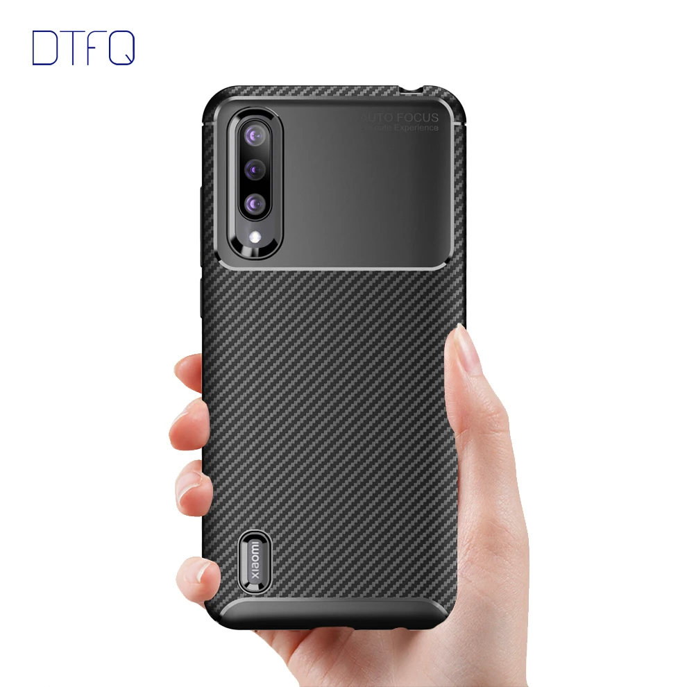 Чехол из углеродного волокна для Xiaomi Mi A3 CC9e CC9 мягкий матовый чехол ТПУ