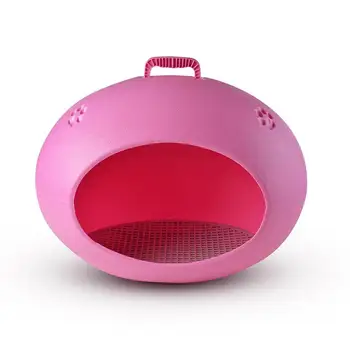 

Colorful Egg-shaped Kennel PP+ABS Outdoor Rainproof Doghouse Teddy Poodle House Washable Pet Cage 10kg Max Capacity