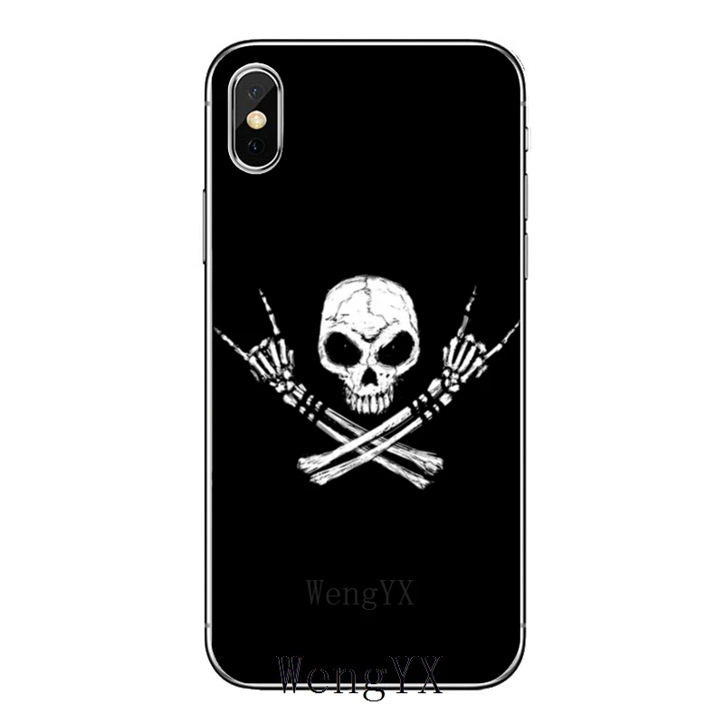 Прозрачный чехол для телефона средний палец со скелетом и костями для Xiaomi Redmi Note 7 6 6A 5A 4 4A 3 pro S2 5 плюс 4x Pocophone F1 - Цвет: Skull-Bone-B-04