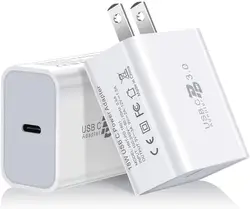 Dual Pack 18W PD 3.0 USB - C Fast Charging Block - EU