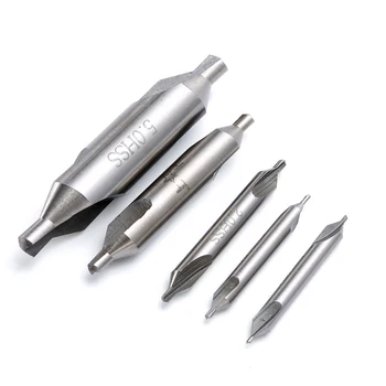 

HSS Center Drill Bits Set Combo Countersinks Tools 60° 5/3.15/2.5/2.5/1.5/1.0mm