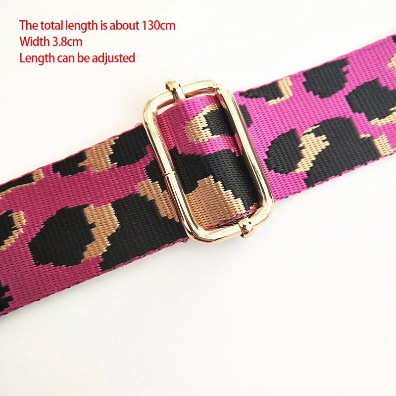 Deepeel Women 2.5cm Narrow Bag Strap Fashion Colorful Leopard Shoulder Crossbody  Straps Accessories Female Adjustable Bags Belt