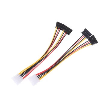 

10pcs Computer Cable 4 Pin IDE Power Splitter 1 Male to 2 Female ATA / SATA Power Cable Y Splitter Hard Drive Power Supply Cable