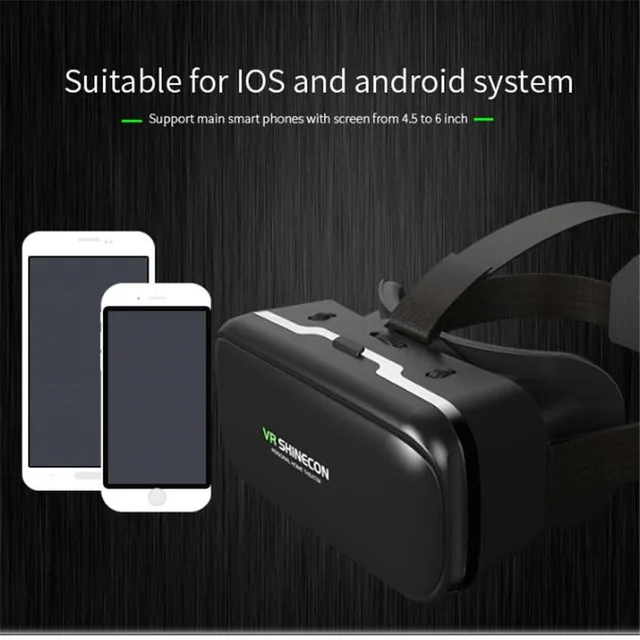 Original VR Virtual Reality 3D Glasses Box Stereo VR Google Cardboard Headset Helmet for IOS Android Smartphone,Bluetooth Rocker 3