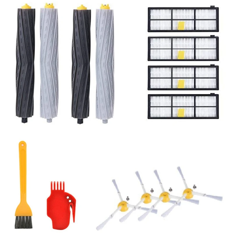 

for IRobot Roomba 800, 865, 860, 870, 871, 880, 896, 960, 965, 980 Vacuum Kit Supplementary Extraction Filter Side Brush