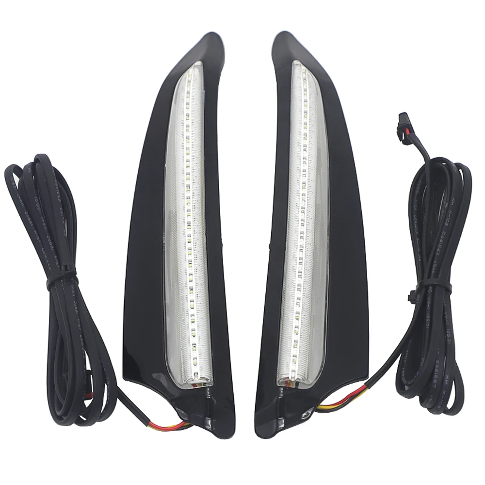 Motorcycle LED Lights Motorcycle Accessories GoldWing GL 1800 Front Lighted Vent Trim LED Light Turn Signal Kit For HONDA Gold Wing F6B GL1800