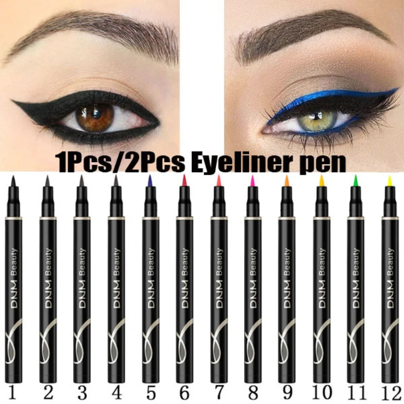 DNM 12 Color Matte Not Blooming Eyeliner Pencil Waterproof Liquid