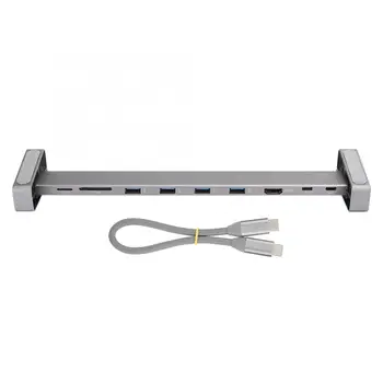 

Acasis 9-in-1 Type-C Docking Station Multifunction Converter HDMI Projector Network Cable Extender for MacBook Pro For Laptop