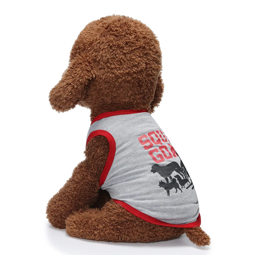 Жилет для питомцев собак, кошек, крутая мультяшная живопись с изображением собак, надпись, принты, новая одежда для домашних животных, Летний жилет для средних и маленьких собак, щенков