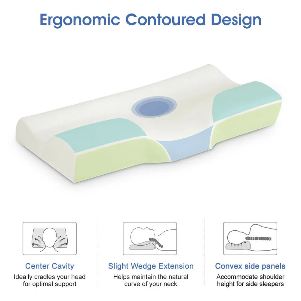 Подушка из пены с эффектом памяти для сна, новая брендовая Подушка с эффектом памяти, ортопедическая эргономичная подушка для сна