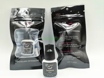 

Free Shipping 4 bottles/lot IB Sensitive Glue fast drying Professional Individual eyelash extensions glue black cap 5ml/bottle