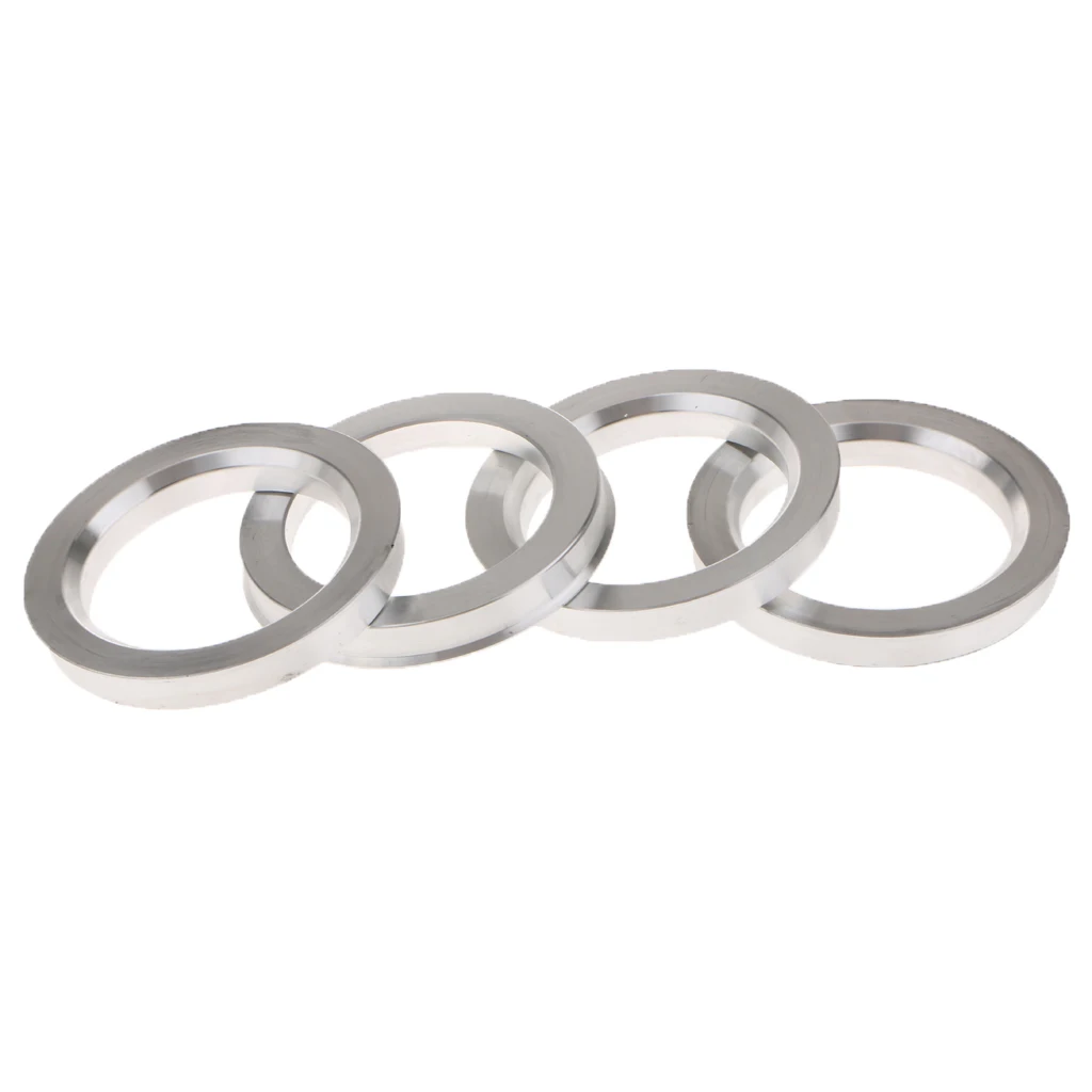 4 Pieces Spigot Rings 73.1mm to 54.1mm Aluminum Alloy Wheel Hub Spacers