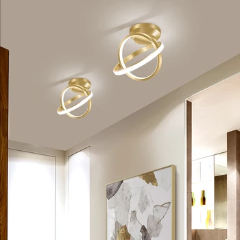 

Minimalist Modern LED Ceiling Light Black White Gold 18W 29W Ceiling Lamp For Porch Corridor Balcony Cloakroom Deco Panel Lights