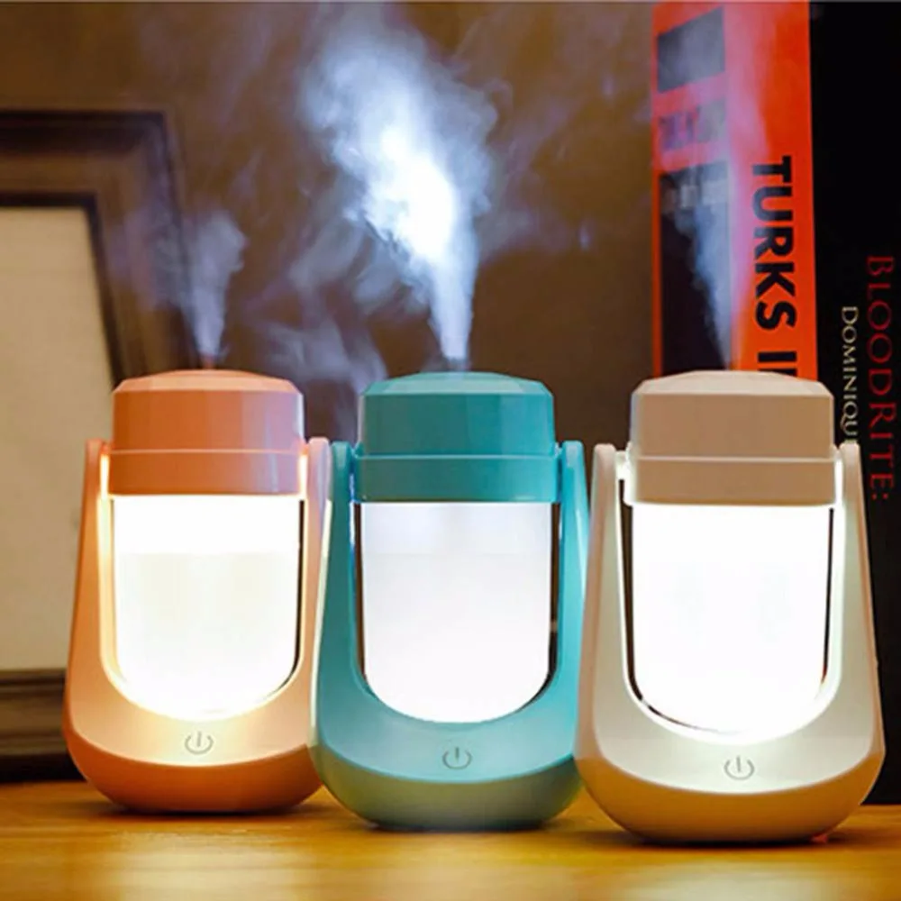 

USB Oil Aroma Steam Air Humidifier Mini Air Colorful Night Light Portable Mist Maker 12V 180-Degree Humidifier