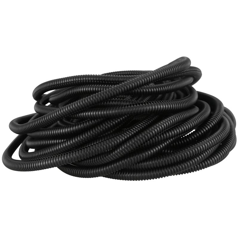 50 Ft Split Wire Loom Conduit Polyethylene Tubing Black Color Sleeve Tube