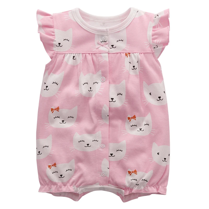 Baby Rompers For Girls Sleeveles Pink Dots Cotton Jumpsuits Summer Infant Onesies Outfits Baby Girls Clothes Newborn Sailor Romper Girls Boy Costume Anchor