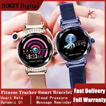 

H2 Smart Watch Women For IPHONE Android Fitness Tracker Bracelet 1.04" Heart Rate Blood Pressure Oxygen Monitor Bluetooth Sleep