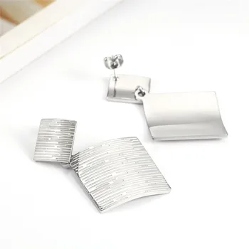 

OUFEI Stainless Steel Earrings For Women Korean Earings 2019 Summer Fashion Jewelry Accessories Offers With Free Shipping