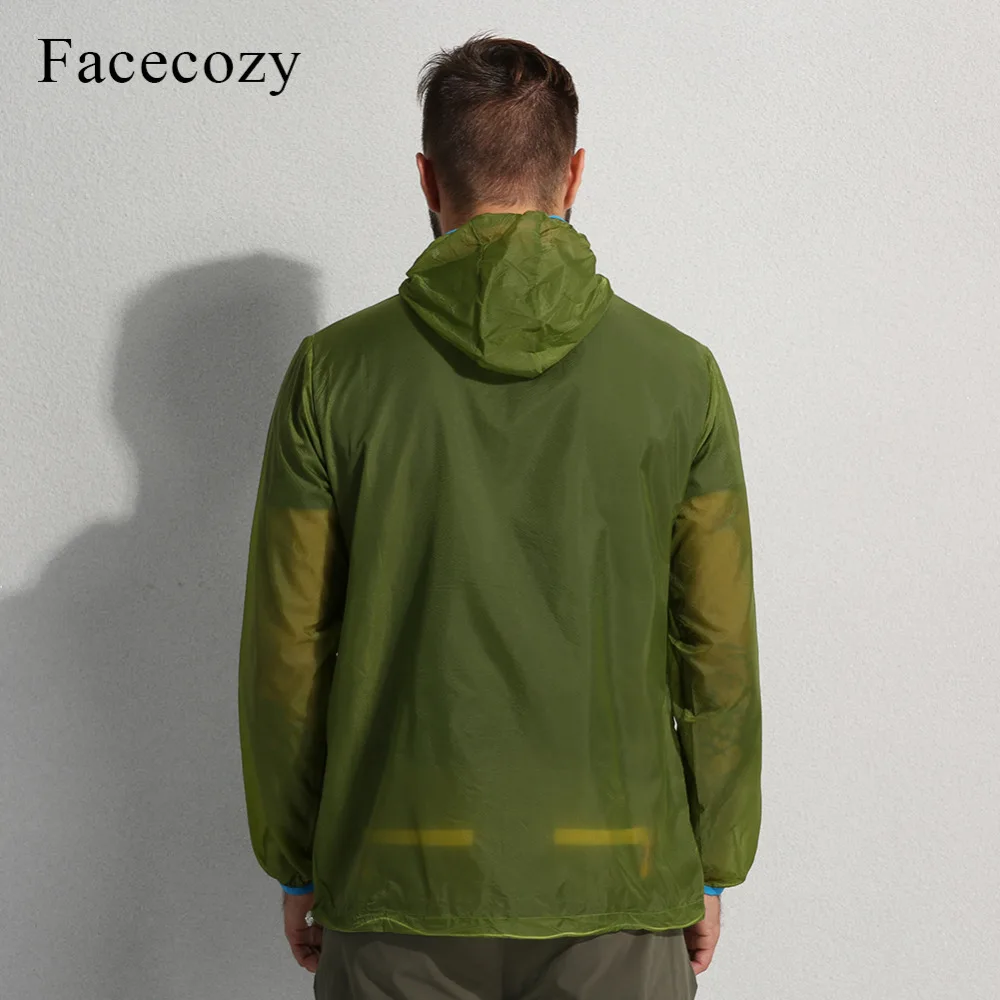Мужская Солнцезащитная куртка Facecozy летняя Водонепроницаемая быстросохнущая