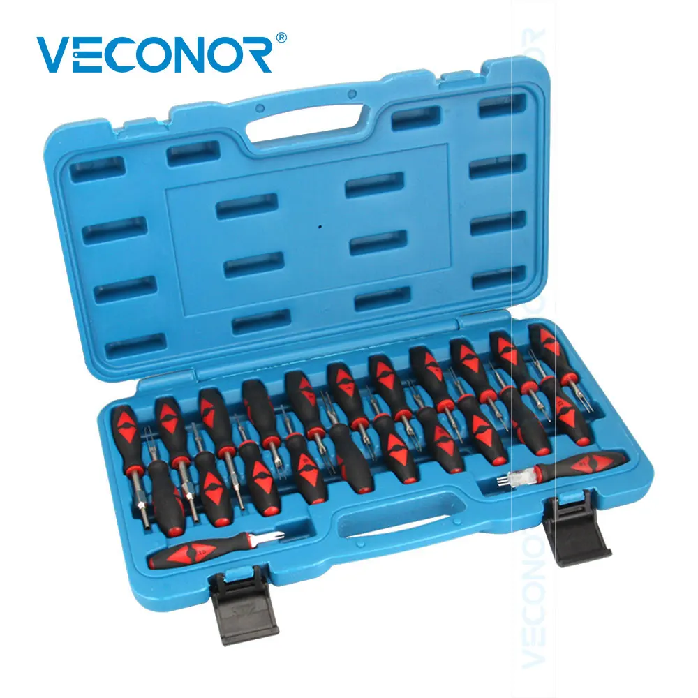 US $38.43 23pcs Car Terminal Disassembly Set Auto Electrical Instrument Wiring Wire Crimp Connector Pin Extractor Removal Keys Hand Tools