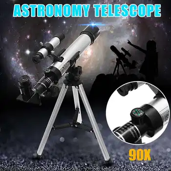 

SGODDE 90x Astronomy Telescope Outdoor Monocular with Tripod Pediatric Teaching Tool Stars Moon Watching Spotting Scope Hunting