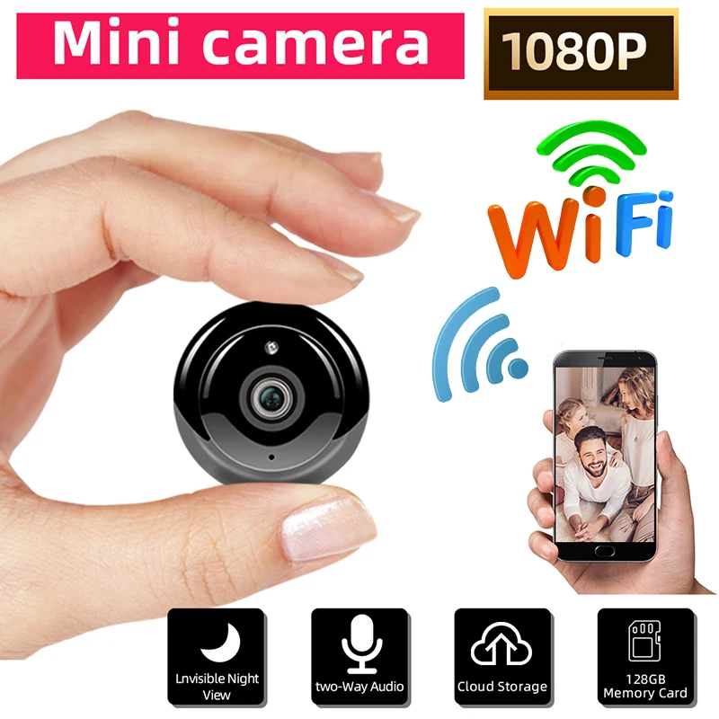 

1080P Mini IP Camera HD Intelligent Network Remote Home Video Recorder Wifi Wireless Camera Night Vision Motion Detection