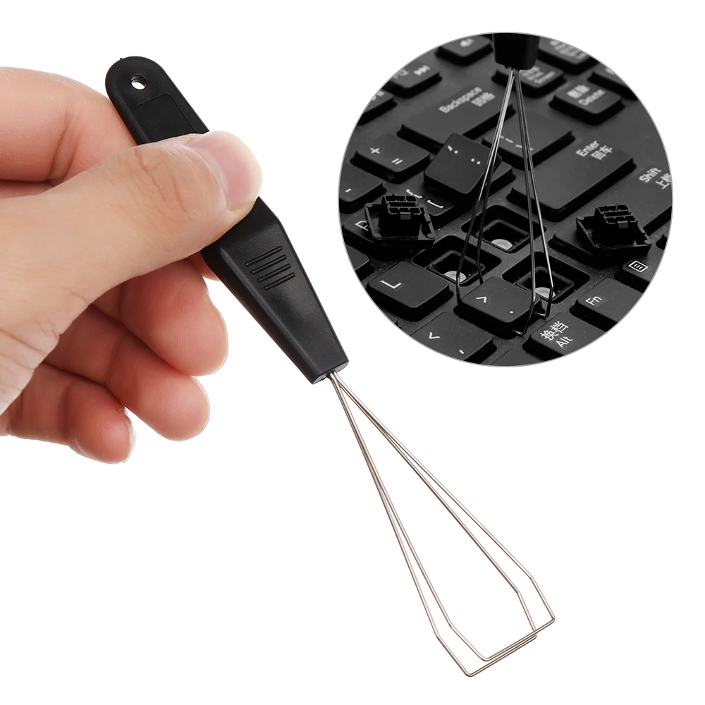 1 PC Simple Keyboard Key Keycap Puller Remover With Unloading Steel Cleaning Tool Keycap Starter Keyboard Cleaning Aid