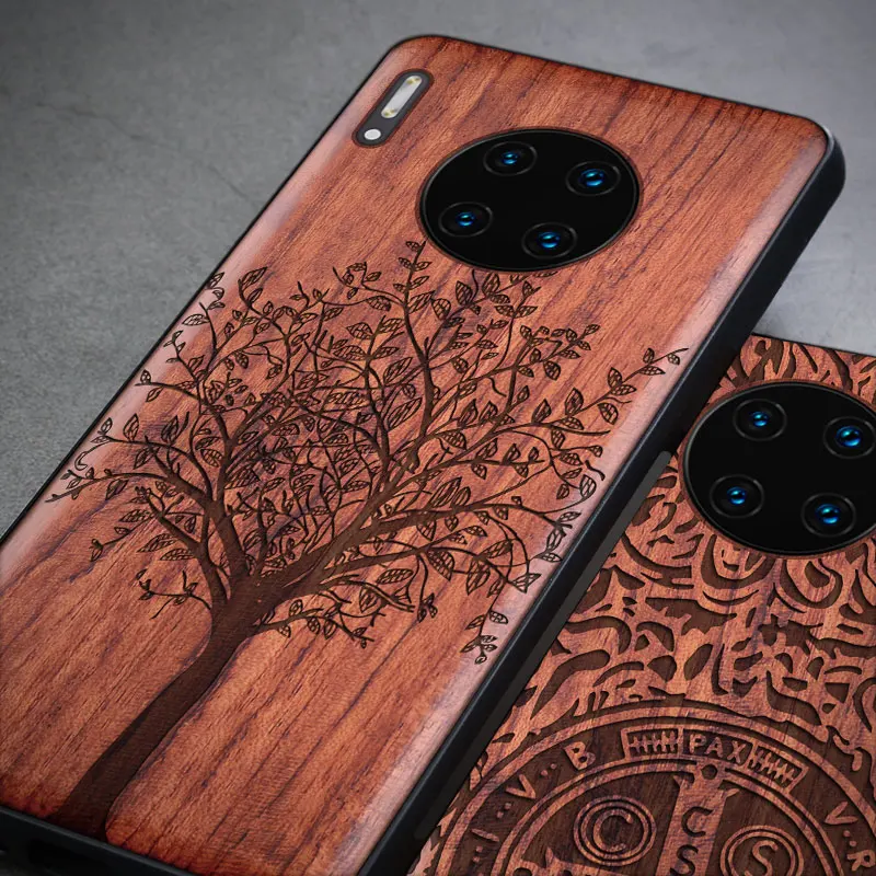 Для huawei mate 30 Pro Чехол тонкий деревянный задняя крышка ТПУ чехол на бампер на huawei mate 30 mate 30 чехол для телефона