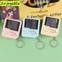 Mini Console de jeux vidéo classique, avec porte clés Tetris, style rétro nostalgique, jouet manuel et électronique, 1 pièce, 