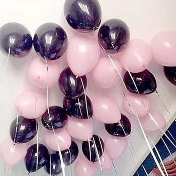 

5/10/30pcs/lot 10inch Pearl Black Pink Latex Balloons Birthday Wedding Party Decorations Air Helium balloons Kids Gifts baloons