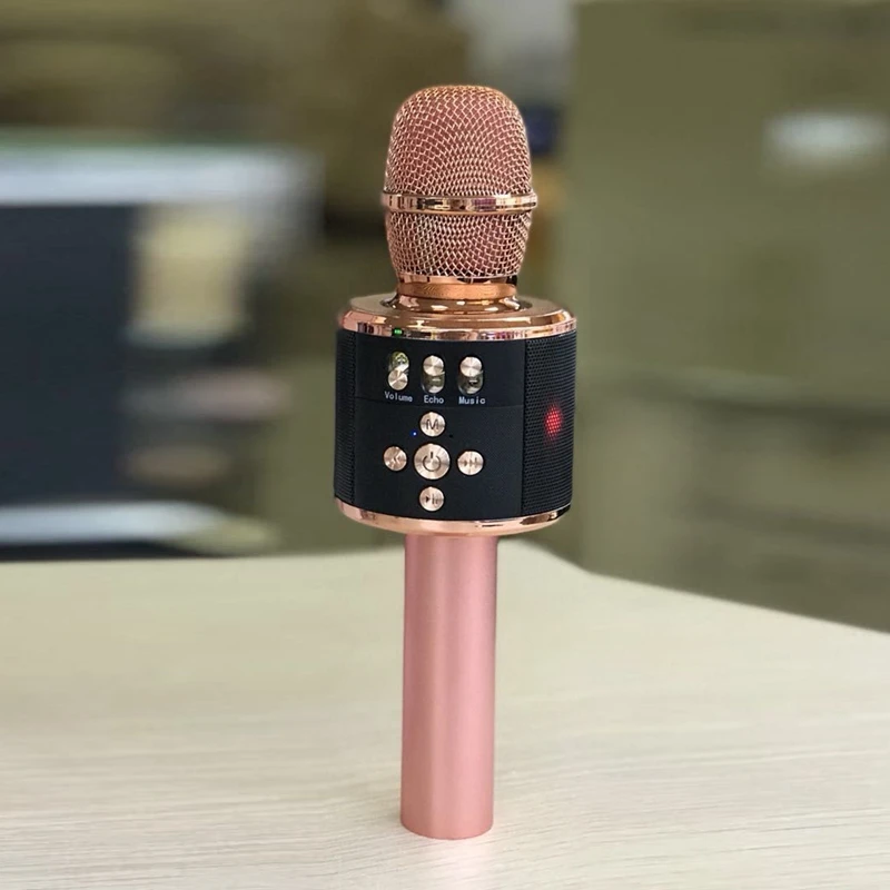 BESTWireless Bluetooth караоке портативный ручной микрофон с контролируемым красочным Светодиодный подсветкой, для Android/iPhone/PC или всех