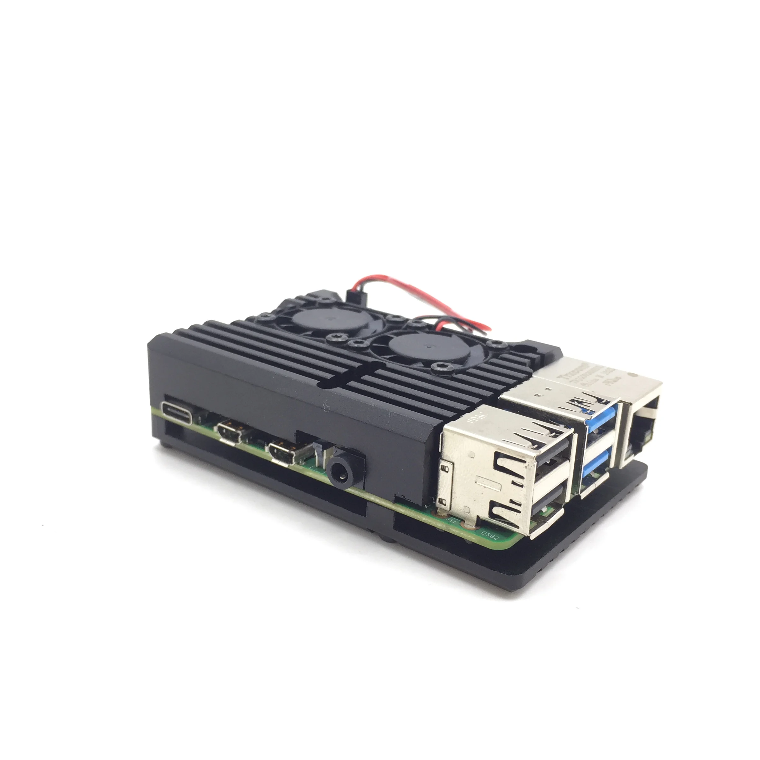 Новейший алюминиевый металлический чехол Raspberry Pi 4 коробка с двойным