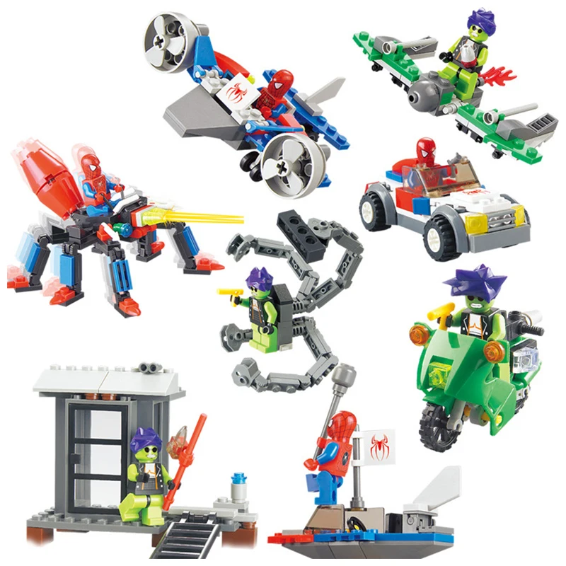 

The Avengers Spider-Man Series Building block Toys Compatible with Legoinglys Assembl DIY Educating Children Toy Christmas Gifts