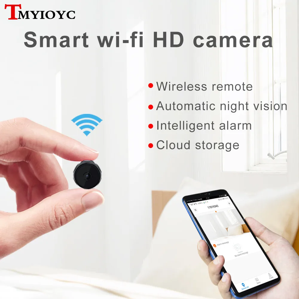 New WD8 Wifi Mini HD Camera Wireless IP 720P Small Night Vision Camera Video Recorder Micro Cam Motion Detection App Remote