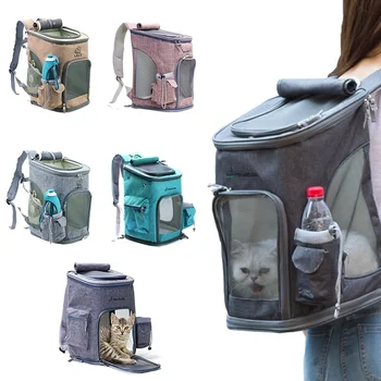 

Pet Carrier Backpack Airline Approved Carrier Backpack Portable Bags for Small and Medium Pet Dog Cat Breathable Travel Bags