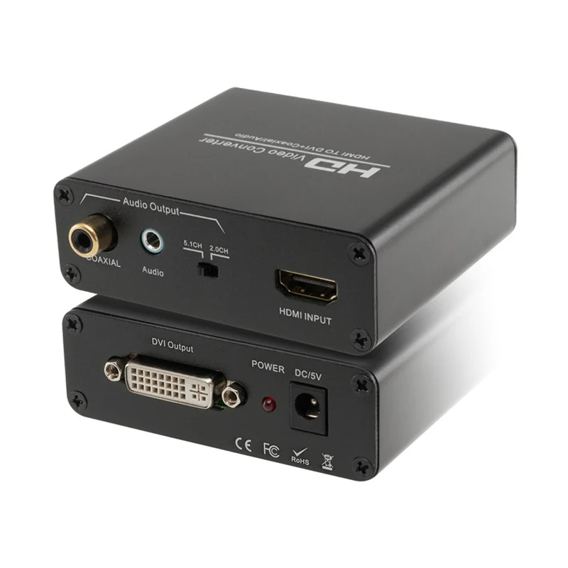Kebidu HDMI к DVI+ SPDIF аудио стерео сплиттер конвертер с HDCP удаление видео делитель HD 1080P HDMI к DVI аудио сплиттер