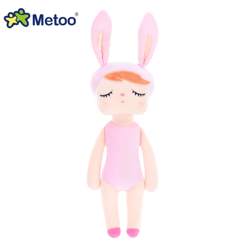 Metoo кукла Dressup Мягкие плюшевые игрушки мягкие животные для девочек детские милые Мультяшные кролик Анжела Дети Мальчики Рождество подарок на день рождения - Цвет: D