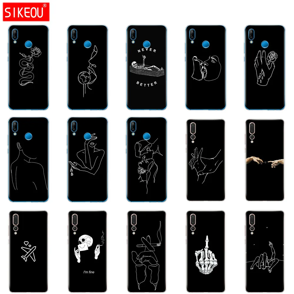 Чехол для huawei P20 LITE чехол Бампер p20 pro силиконовые чехлы с полной защитой 360