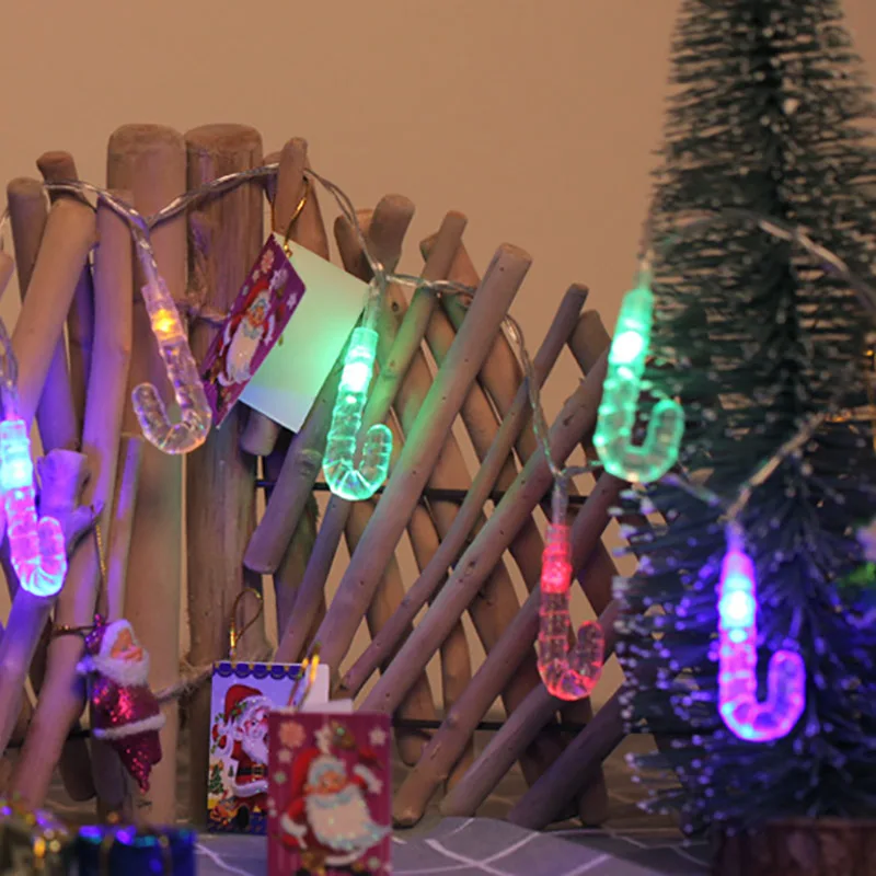 

5 M 40LED Remote Control Christmas Crutches String Fariy lights Battery Flash Garands for Xmas Holiday Party Garden Decoration